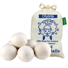 Otylzto Wool Dryer Balls 6-Pack, Drying Balls for Laundry,Reusable As Natural...