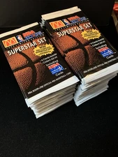 1992 McDonald’s NBA HOOPS Superstar Set Basketball 100 Packs Lot Unopened Sealed