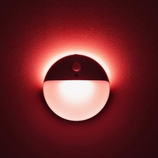 2 Pack Night Light, Battery Operated Night Light, 2.6" Small Sticky Lights, Red