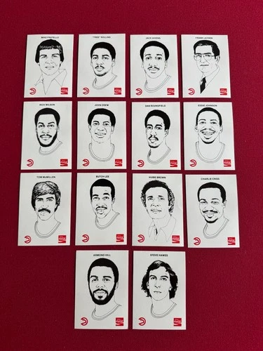 1978-79, Coca-Cola, Atlanta Hawks / Coca-Cola Card Set (14) (Vintage)