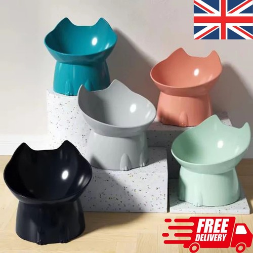 Dog Cat Pet Feeding Bowl Elevated Bowl 45° Cat Dog Protects Cervical Vertebravel