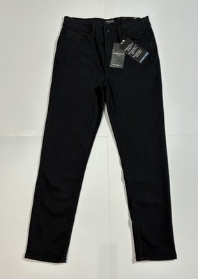 Kenneth Cole Men s Low-Impact Denim Jeans Black Casual Tapered Fit Size 30 32