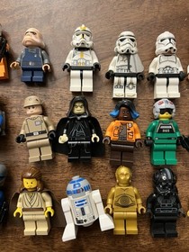 Lego Star Wars Figure Lot Clone Troopers, Darth Sidious, 327 Trooper