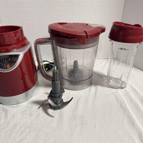 Ninja Pulse BL203 FS Series Red Kitchen System Blender - Tested/Working - Picture 3 of 7
