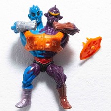 Vtg 80's He-Man MOTU Masters Universe TWO BAD Figure w' ROUND BACK | Complete !