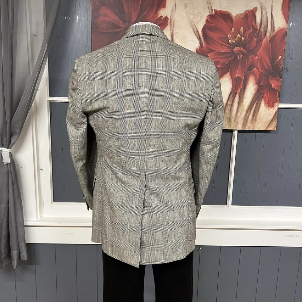 Vintage Nordstrom Suit Mens 40R Wool Pleated Cuffed Pants 33x29 Relaxed Straight - Image 3 of 4