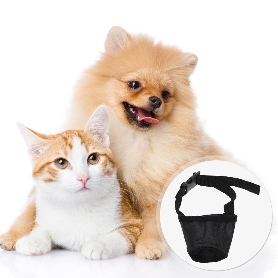 Set of 3 Walking Doggy Muzzle Small for Grooming Gentle Dogs Prevent ...