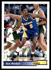 1992-93 Upper Deck Sam Mitchell Indiana Pacers #317