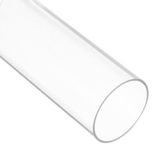 Plastic Pipe Rigid Round Tube,Clear 1 7/8" 47mm ID 2" 50mm OD 6" 150mm 