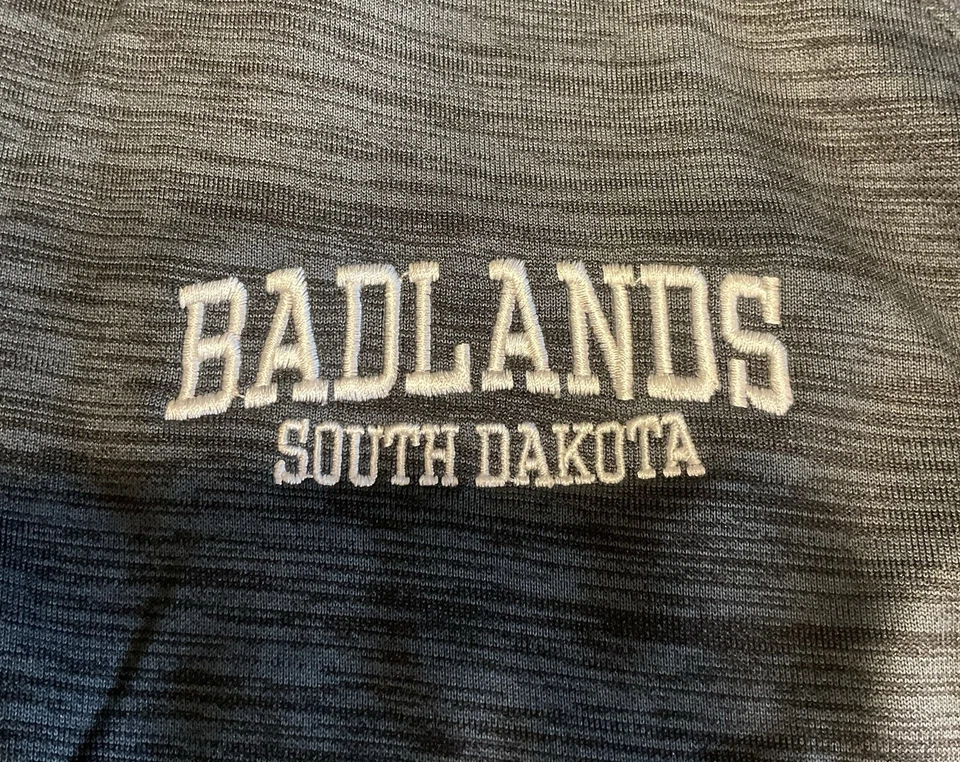 NUEVO SIN ETIQUETAS Basix of America Hombres Cremallera Badlands Dakota del Sur Sudadera con Capucha Chaqueta Talla XL Foto 4 de 4