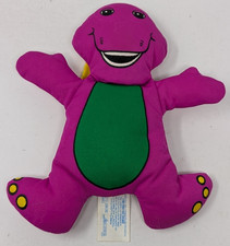 Vintage Barney Baby Rattle Plush 1993 Hasbro Lyons 90s 1990s Lovey