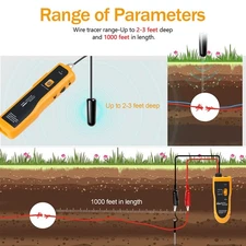 KOLSOL F02 Underground Cable Locator Cable Tester for Dog Fence Cable Irrigation