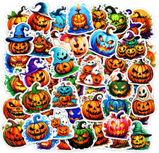 Halloween Pumpkin Stickers Bulk, Party Favors, Gifts, Decorations, Supplies