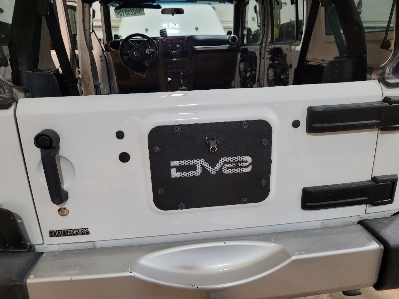 2011 - 2018 Jeep Wrangler Rear Back Trunk  Door VIN W 6th Digit Jk Body Lower 