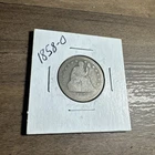 1858-O Seated Liberty Quarter New Orleans Mint Silver Coin Better Date