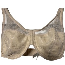 Wacoal Retro Chic Full Figure Underwire Bra Sand 855245 32DDD