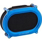 Arlen Ness Stage II Oval Performance Air Filter Kit Blue Anodized Motorcycle