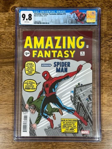 Amazing Fantasy #15 Facsimilie Edition 1st Appear of Spider-Man CGC 9.8