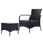 NNEDSZ Furniture Patio Set Wicker Outdoor Conversation Set Chairs Table 3PCS