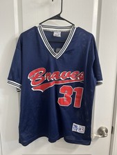 True Fan Maddux 31 Braves Jersey 1998B Size Large