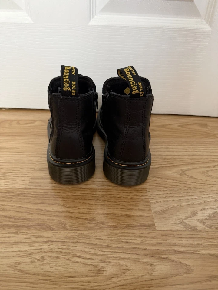 Dr. Martens Sinclair Hi Max black leather platform zip boots, Size 3 UK, photo 2 of 5