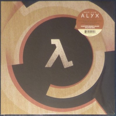 Half-Life Alyx Soundtrack on Clear with Black & Orange splatter vinyl.