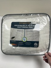 Biddeford Quilted Sherpa Reversible King Heated Electric Mattress Pad Topper