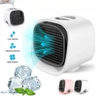 Airabreeze Portable fan with LED Nightlight 3Speeds Small Air Cooler Office Home