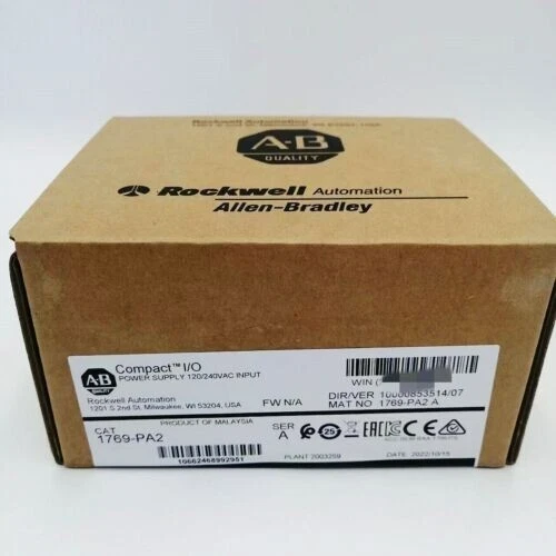 New Factory Sealed AB 1769-PA2 /A CompactLogix AC Power Supply 1769PA2 Free ship - Image 2 of 2