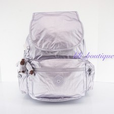 Kipling Ezra Bolsa de Viaje Mochila Poliamida BP4390 Esmerilado Lila Metálico Nuevo con Etiquetas 129