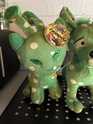 Neopets Plush Lot of 2 Green Spotted w/ Hang Tags 2005 10in