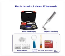 QFH Manual Cross Adhesion Tester Cross-Cut Tester 1MM/2MM/3MM Blades Magnifier