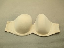 34G Wacoal Womens Nude Lined Underwired Back Closure Opaque Strapless Bra 8R