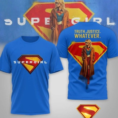 Supergirl Truth Justice Whatever Shirt 2026 Edition 3D Shirt BT1948