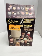 Vintage OSTER Kitchen Center Ice Cream Maker Accessory in Original Box