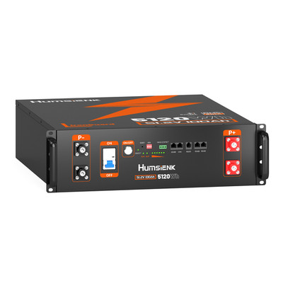 Humsienk 5.12kWh 48V 100Ah Server Rack LiFePO4 Lithium Battery Off-Grid UL 1973