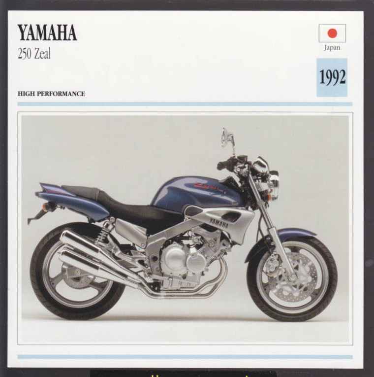 1992 Yamaha 250cc Zeal (249cc) Japan Bike Motorcycle Photo 1992 Yamaha 250cc Zeal (249cc) Japan Bike Motorcycle Photo