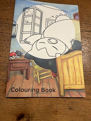 Van Gogh Pokemon Coloring Book Snorlax Pikachu READ DESCRIPTION