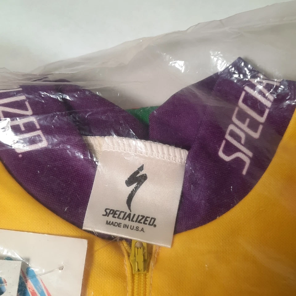 Camiseta deportiva de ciclismo vintage Aussie Specialized 1994 Cactus Cup mediana hecha en EE. UU. NUEVA Foto 3 de 4