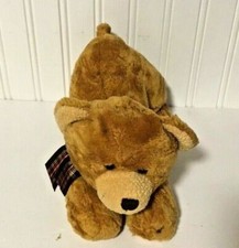 Aurora Plush Carmel Brown Bear 11" Lgth Stuffed Animal Toy
