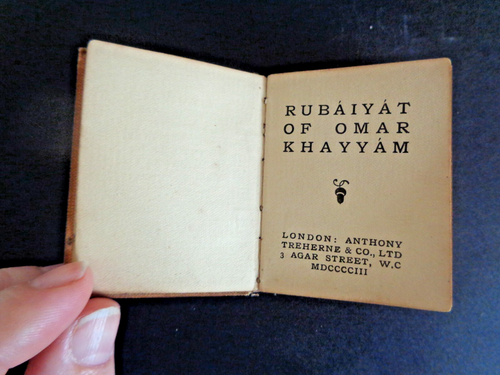 THE RUBAIYAT OF OMAR KHAYYAM 1903 MINIATURE EDITION - Imagen 5 de 12