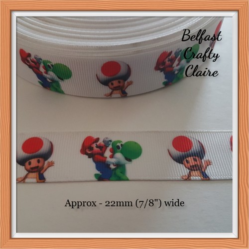 Character Themed Grosgrain Ribbon - 22/25 mm wide - CLEARANCE UP TO 30% OFF - E - Picture 11 of 13