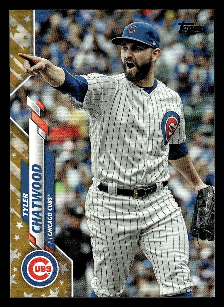 2020 Topps #698 Tyler Chatwood Gold Star Foil Stamp