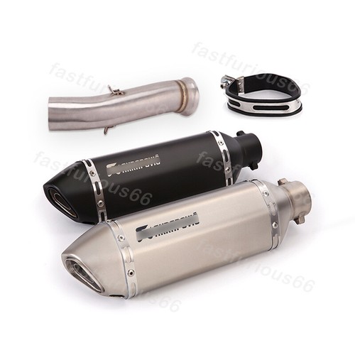 Slip On Exhaust Muffler Middle Link Pipe DB Killer Modified System For Duke 790 - Picture 15 of 15