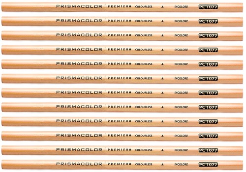Prismacolor Premier Colorless Colourless Blender Pencils 12 Count Lot PC1077
