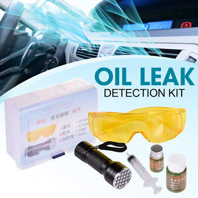 Oil Leak Detection Set UV Dye Leak Detector Tool For Fluorescent Agent Syringe44
