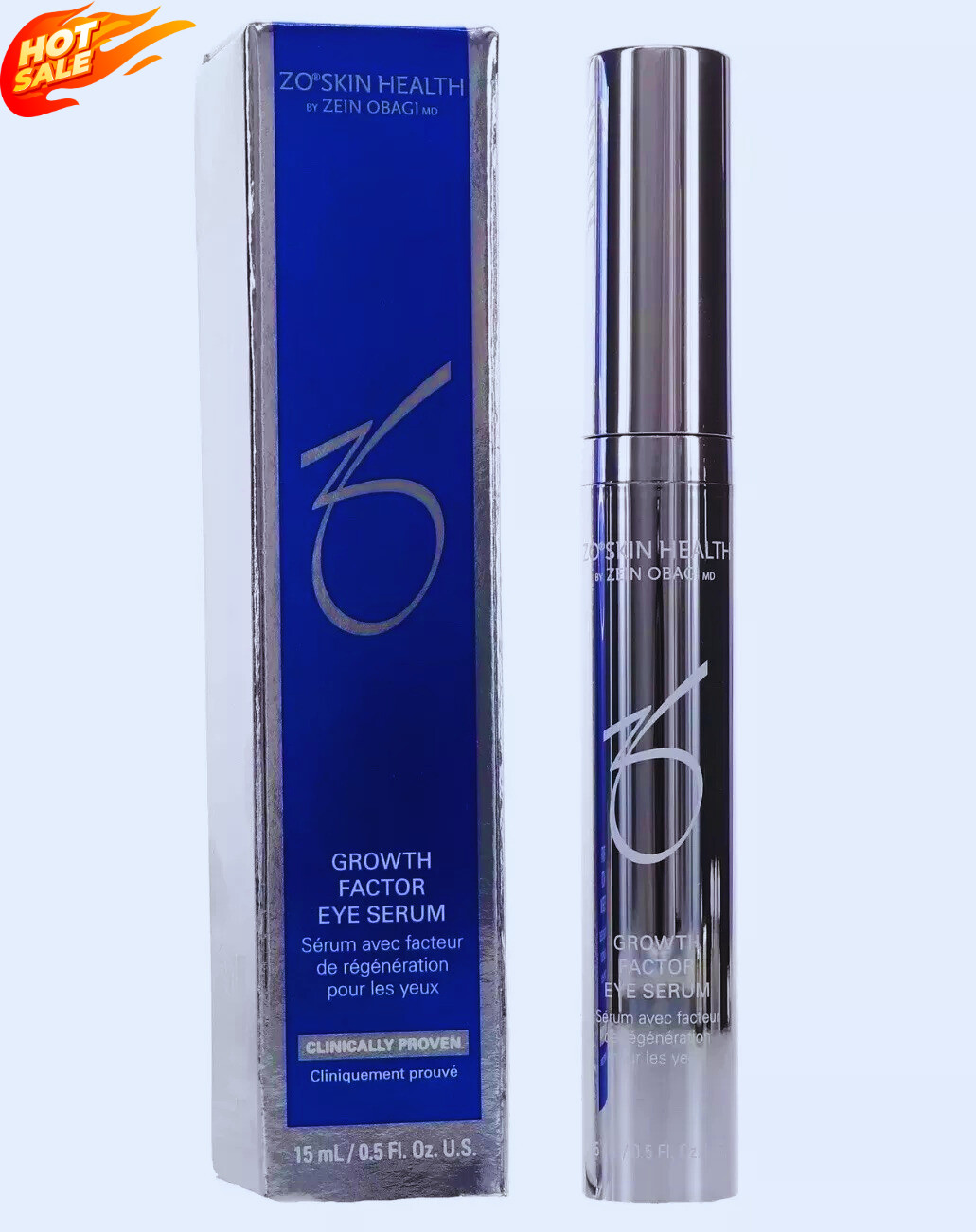 ZO Skin Health Growth Factor Eye Serum - 0.5 oz 15 mL - EXP. 09/2027 New Authent