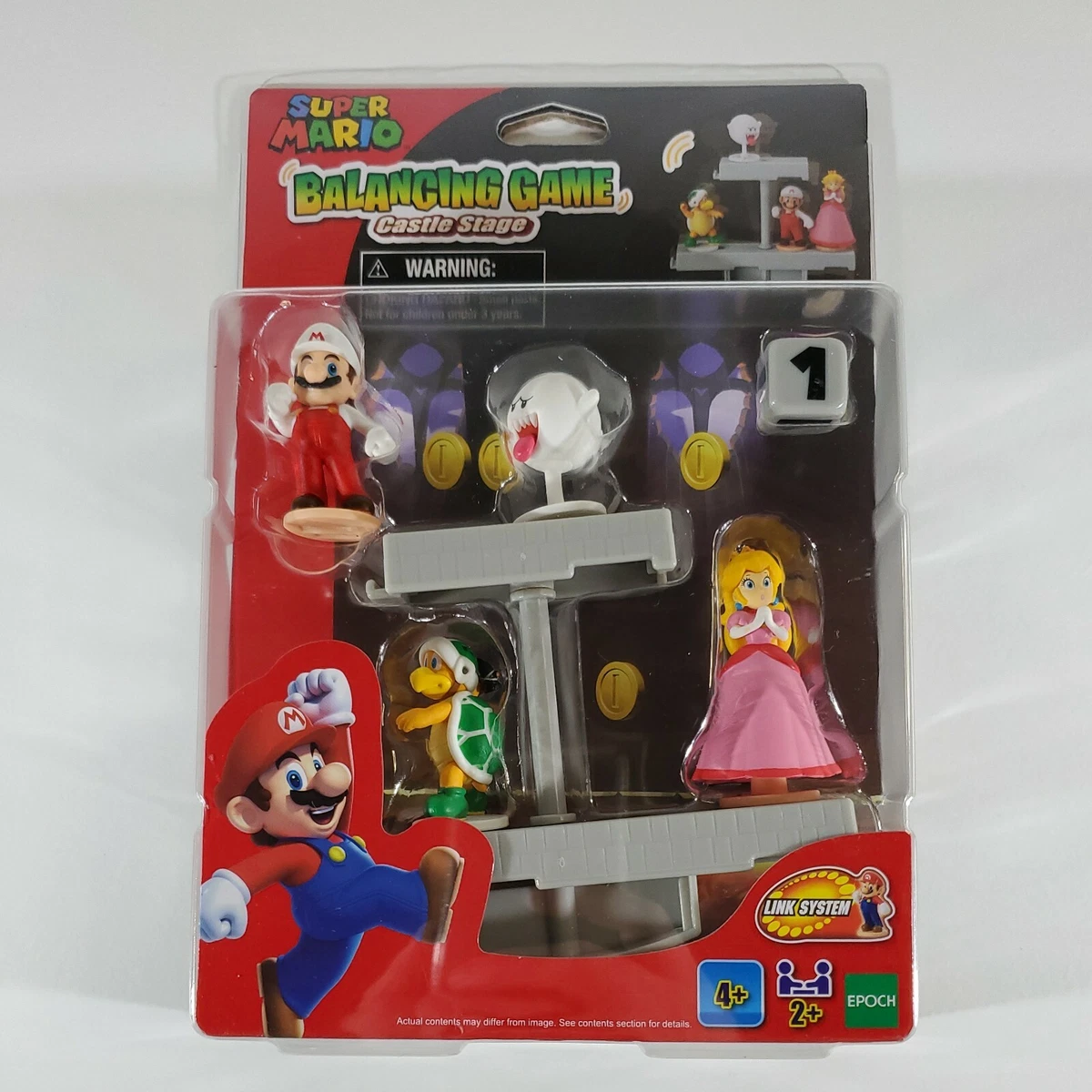 Conjunto De Mini Figuras - Super Mario - Jogo Do Equilíbrio