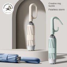 Sturdy Windproof Ring Buckle Umbrella Reflective Safety Strip Sunshade-