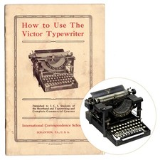 Victor No.2 Typewriter Instruction Manual Repro User Antique Standard Vtg thumbnail